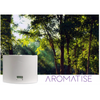 Aromatise آلة تسويق الرائحة على خلفية غابات.