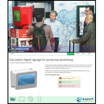 وحدة Armagard مضخة ممتاز في ISE وفي المعرض التجاري الافتراضي ExportWorldwide.