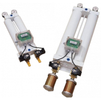 tør luftgenerator - maxi lufttørrer, der viser søjler, målere og lyddæmpere