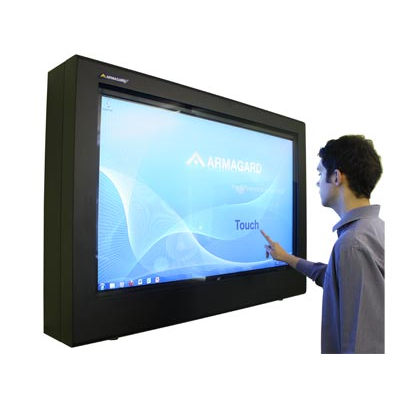 Armagard touch screen digital skiltning