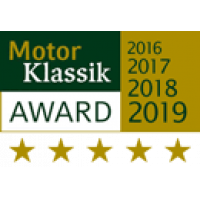 Motor Klassik Award für Autoschutzhüllen von J.F. Stanley &amp; Co. Hagelschutzplane im Sortiment.