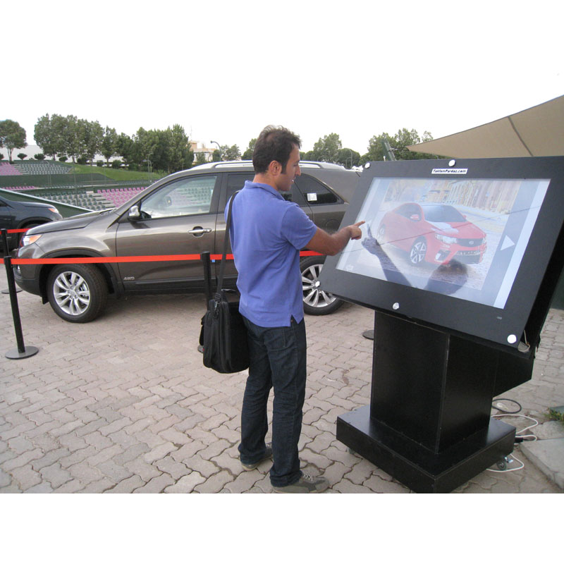 55 inch touch screen overlay creates engaging interactive