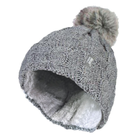 A grey, woman&#39;s hat from the leading thermal hat supplier.