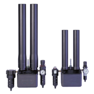 Depurador de dióxido de carbono que muestra columnas y filtros