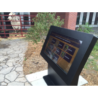 Un kiosque interactif tactile