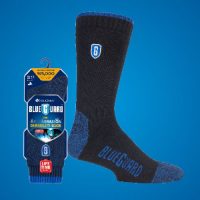 Chaussettes robustes Blueguard bleu et noir avec emballage