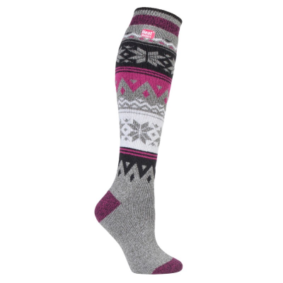 Chaussettes longues pour femmes de HeatHolders: fabricant des chaussettes les plus chaudes du monde.