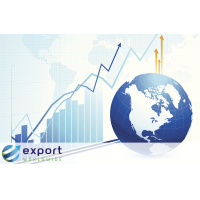 अंतर्राष्ट्रीय व्यापार के निर्यात के साथ लाभ दुनिया भर में निर्यात