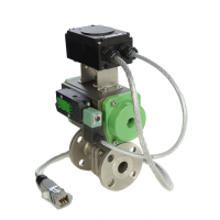 Actuator के साथ 2 टुकड़ा गेंद वाल्व