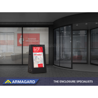 Digital A-frame di luar bank.