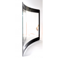 Il vetro curvo con schermo tattile prodotto da VisualPlanet