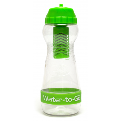 플라스틱 쓰레기를 줄이기위한 WatertoGo 정수 필터 병