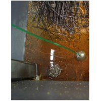 Sistem gelanggang kimpalan minyak pemotong kepala yang digunakan dalam tong sampah.