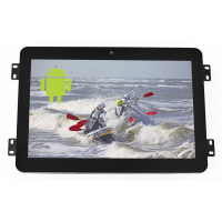 Open frame 10,1-inch Android-display vooraanzicht.