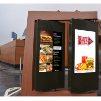 QSR outdoor digital signage in situ