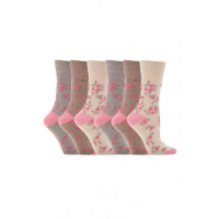 Meias com estampa rosa do fabricante de meias confortáveis.