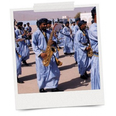 Instrumentos de banda militar para as celebrações da independência BBICO