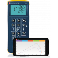 PV200 Solar PV Tester с кривыми ВАХ на мобильном устройстве