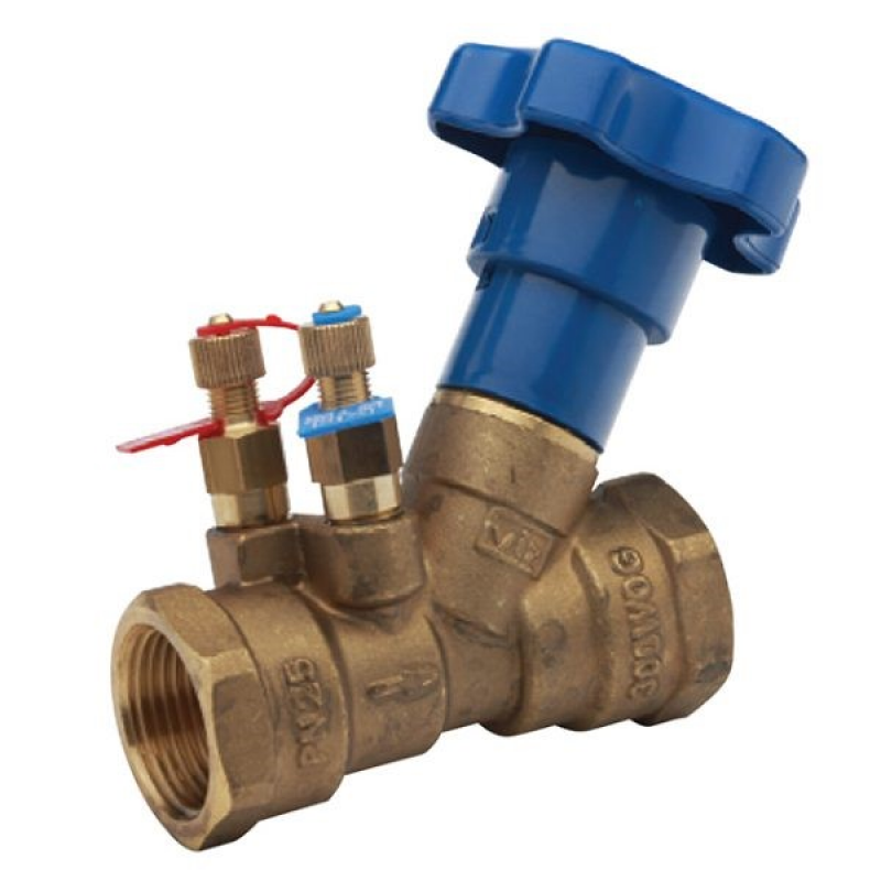 Балансировочный клапан MVI pn25 1/2". Double regulating Valve. Клапан регулировочный (балансировочный) 11/2 pn25 на отопление. Fixed orifice Double regulating Valve.