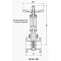 Omega ventiler parallell glidventil